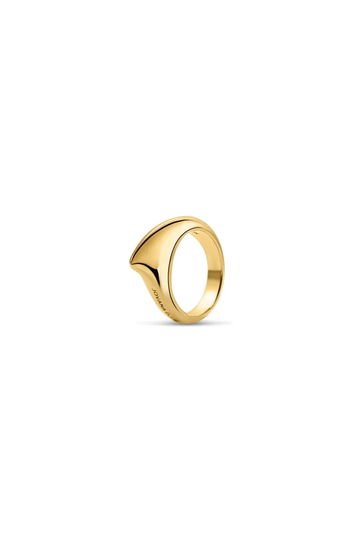 JOVANA DJURIC | SMALL YELLOW GOLD CRESCENT RING