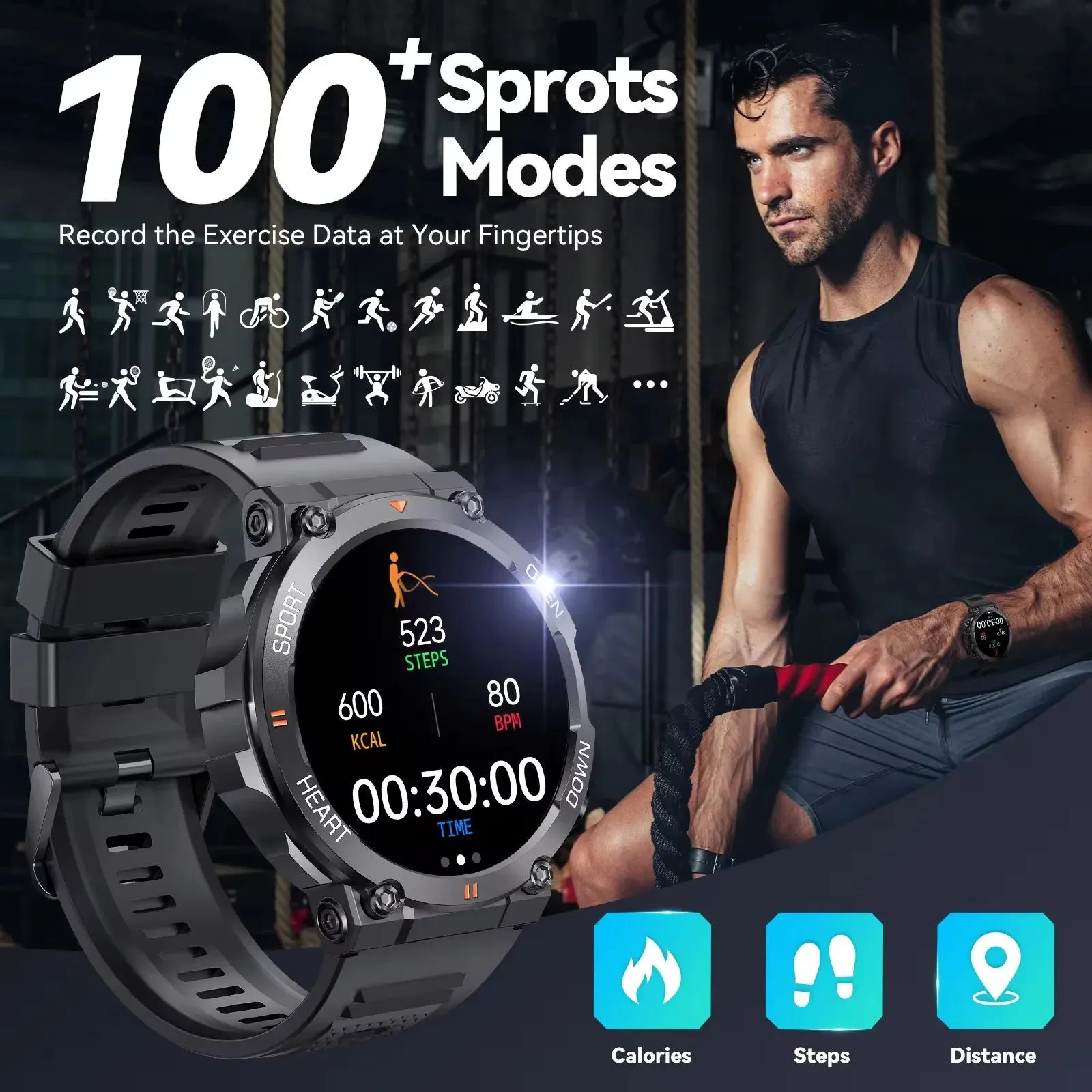 K56Pro Smart Watch 1.39 Inch HD Men Outdoor Sports Bluetooth Call Smartwatch Women Health Monitor Wristwatch Fitness Bracelet