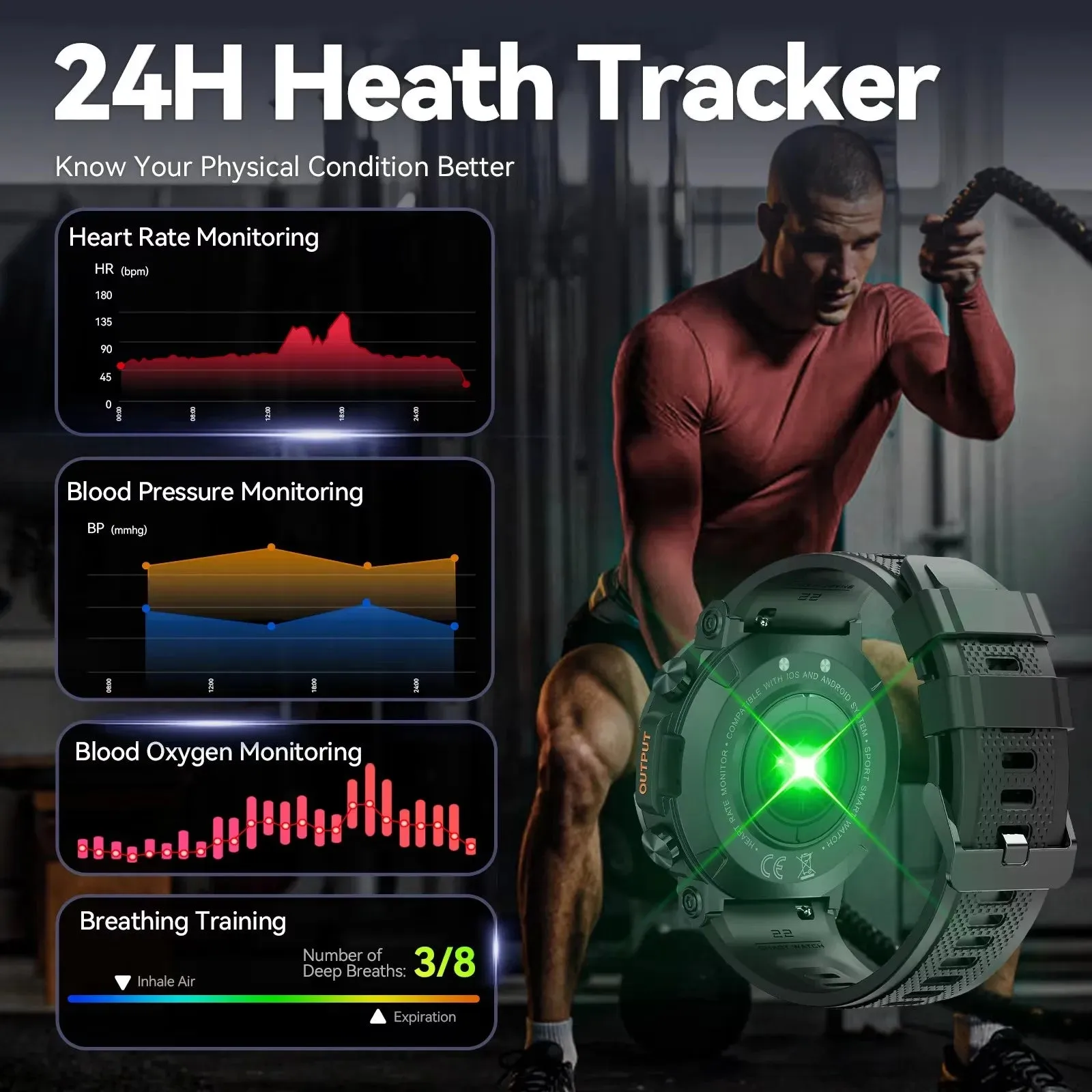 K56Pro Smart Watch 1.39 Inch HD Men Outdoor Sports Bluetooth Call Smartwatch Women Health Monitor Wristwatch Fitness Bracelet