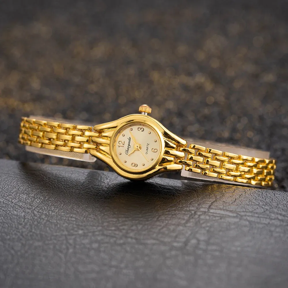 Ladies Gold Plated Quartz Watch