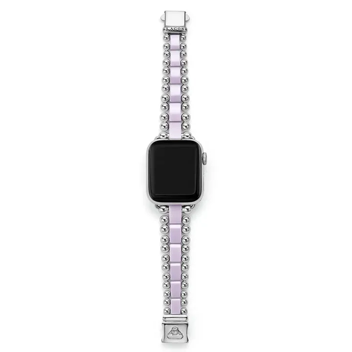 Lagos Smart Caviar Lilac Ceramic & Stainless Steel Watch Bracelet - 12-90009-LV7