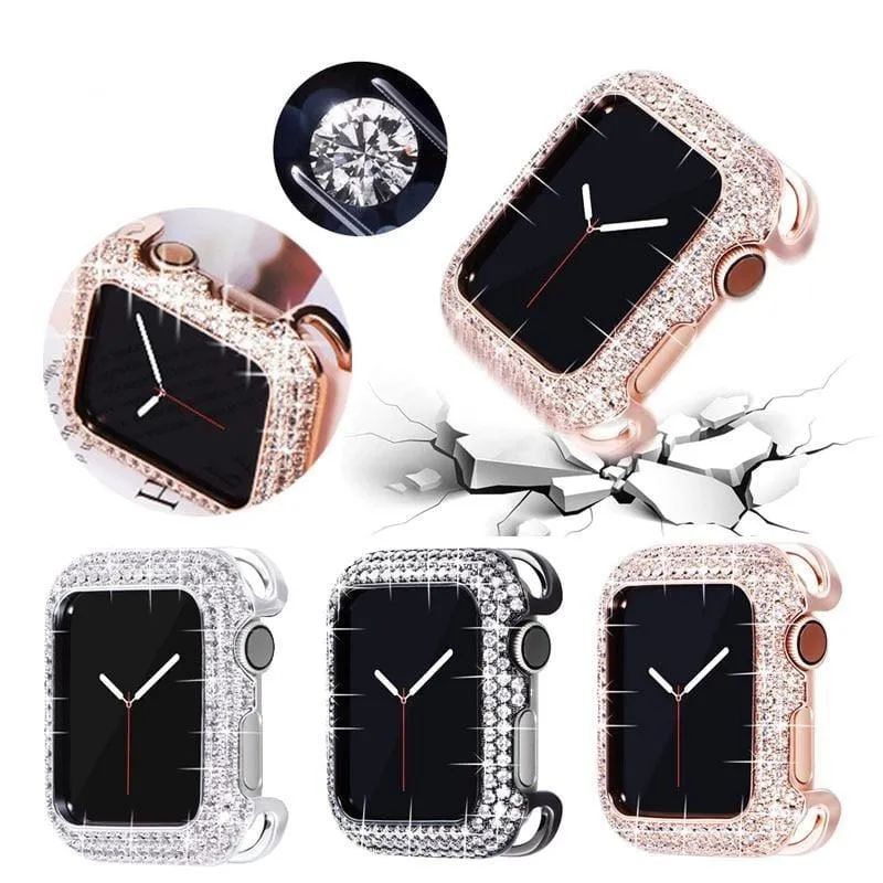 Luxury Bling Diamond Bumper Protective Case Compatible With Apple Watch