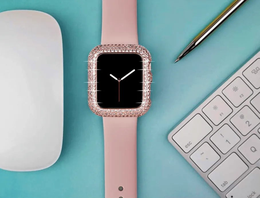 Luxury Bling Diamond Bumper Protective Case Compatible With Apple Watch