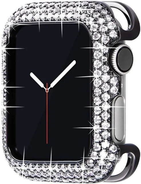 Luxury Bling Diamond Bumper Protective Case Compatible With Apple Watch