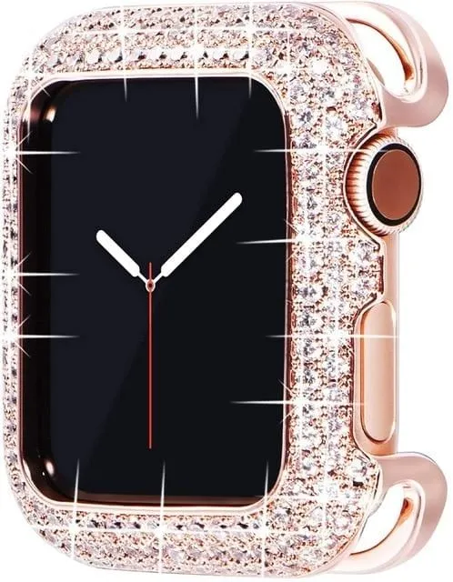 Luxury Bling Diamond Bumper Protective Case Compatible With Apple Watch