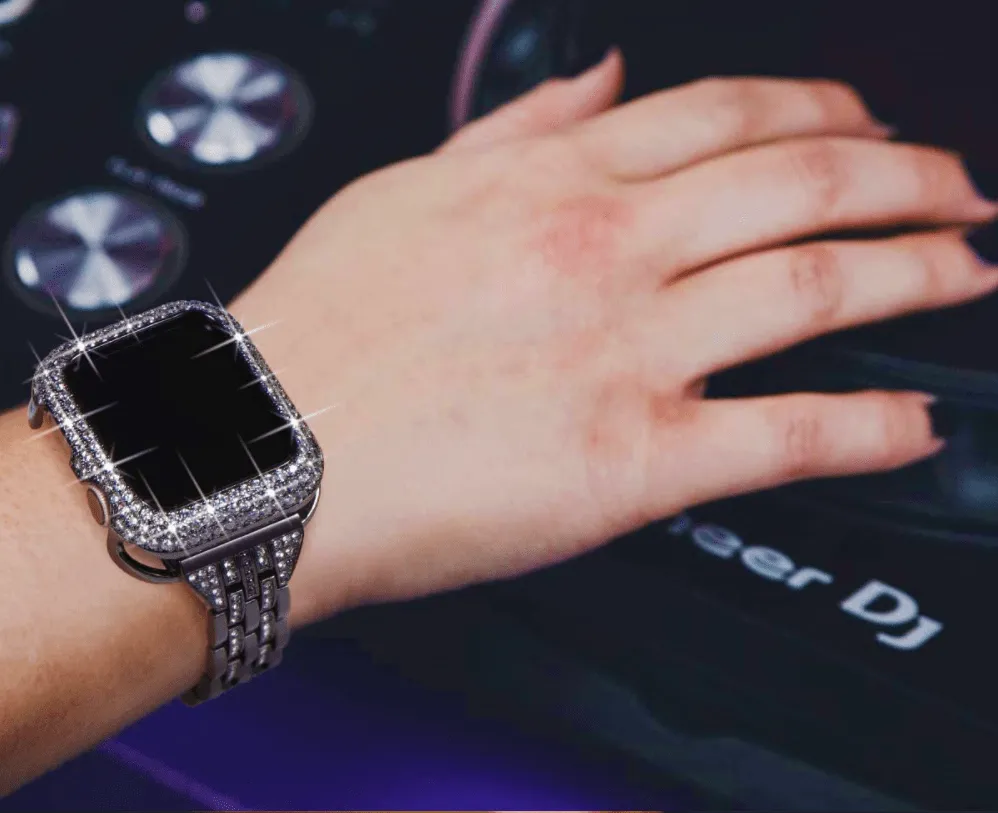 Luxury Bling Diamond Bumper Protective Case Compatible With Apple Watch