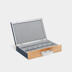 MACKENZIE 12 ORIGINAL WATCH BRIEFCASE - MARINE / GREY