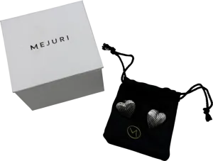 Mejuri Sterling Silver Big Puffy Heart Studs