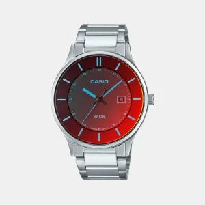 Men's Analog Stainless Steel Watch A2109 - MTP-E605D-1EVDF