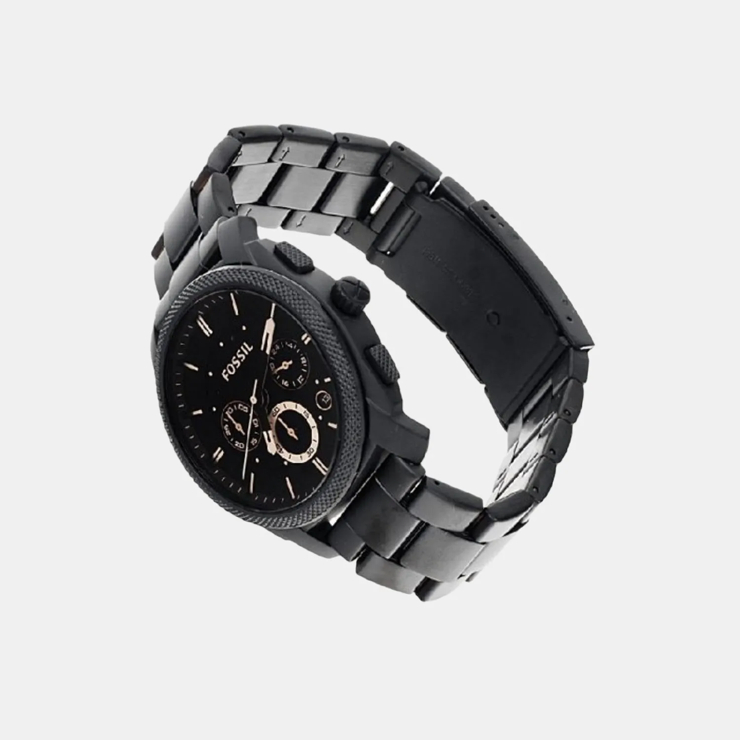 Men's Black Stainless Steel Chronograph Watch FS4682