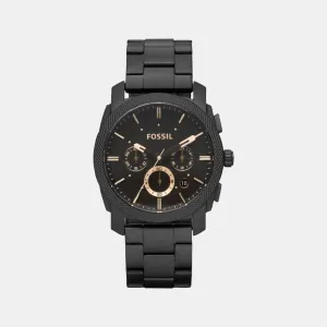 Men's Black Stainless Steel Chronograph Watch FS4682