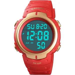 Mens Digital Sports Watch LED Screen Large Face Military Watches for Men Waterproof Casual Luminous Stopwatch Alarm Simple Army Watch