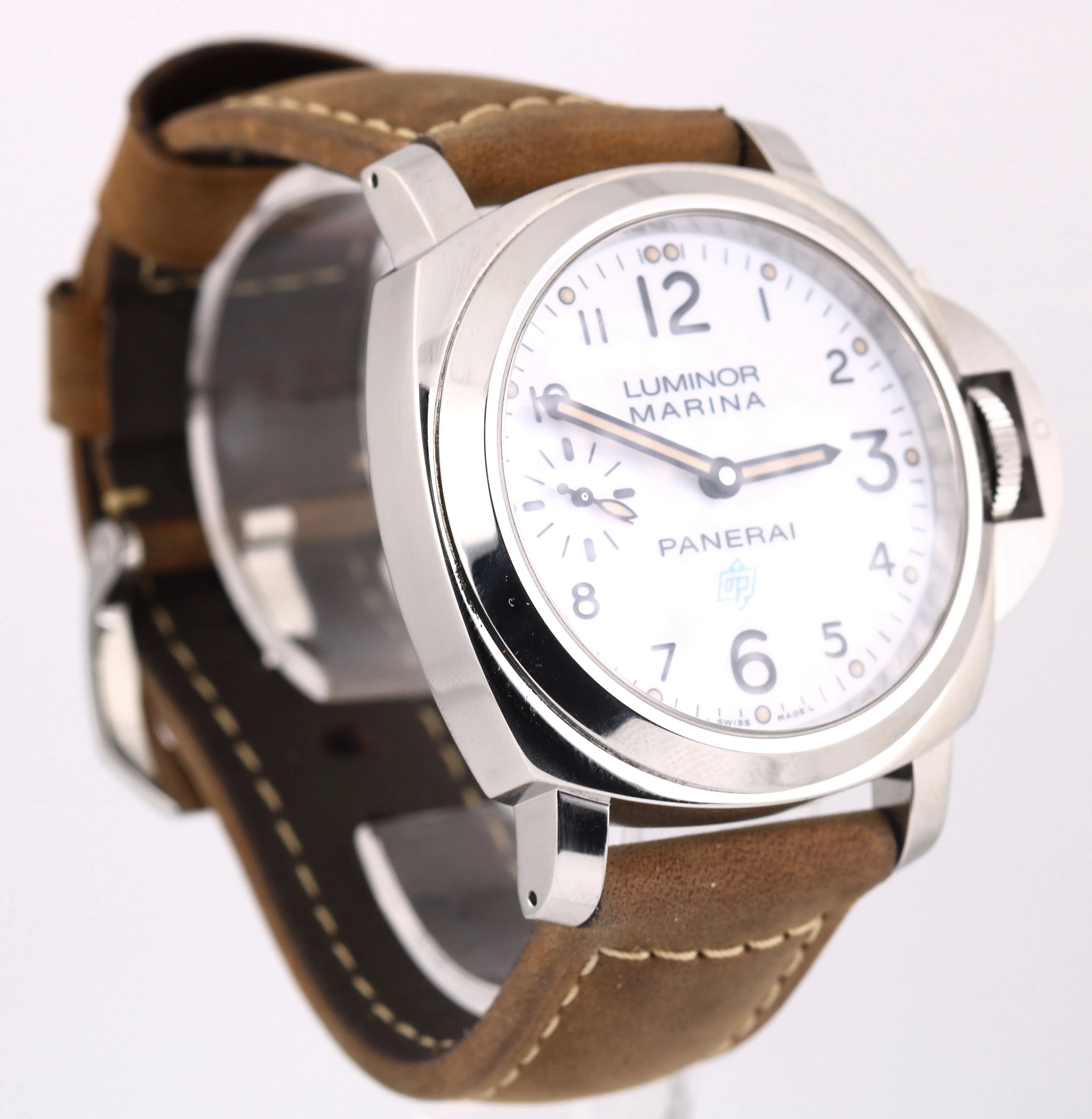 Men's Panerai Luminor Firenze 1860 Automatic 44mm Steel Brown Watch PAM 778