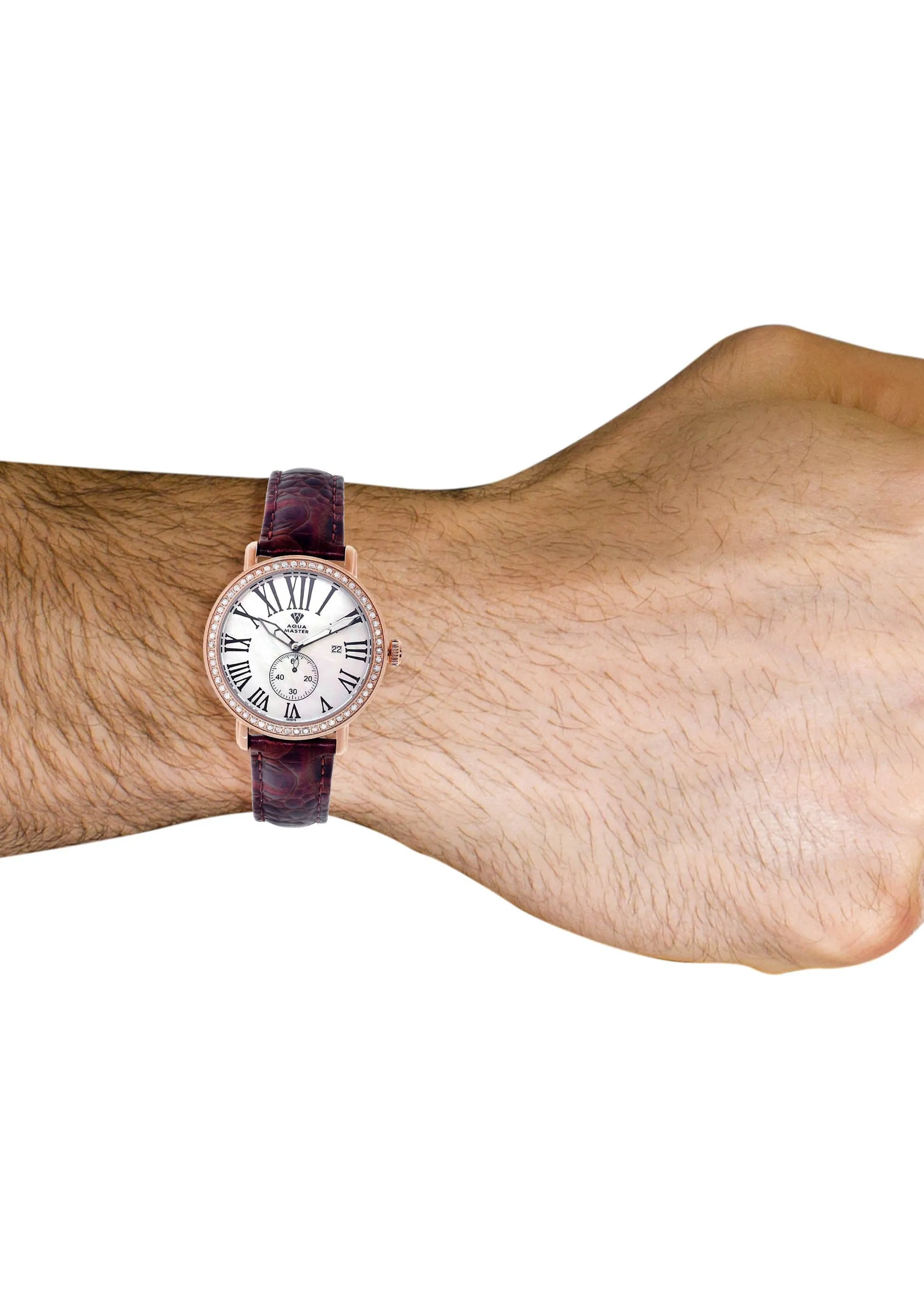 Mens Rose Gold Tone Diamond Watch | Appx. 5.64 Carats