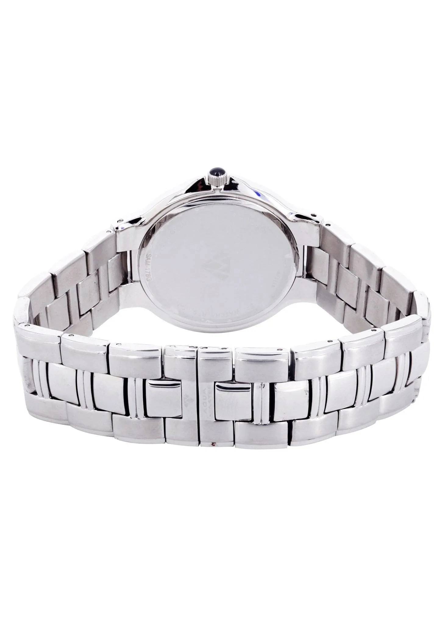 Mens White Gold Tone Diamond Watch | Appx. 1.03 Carat