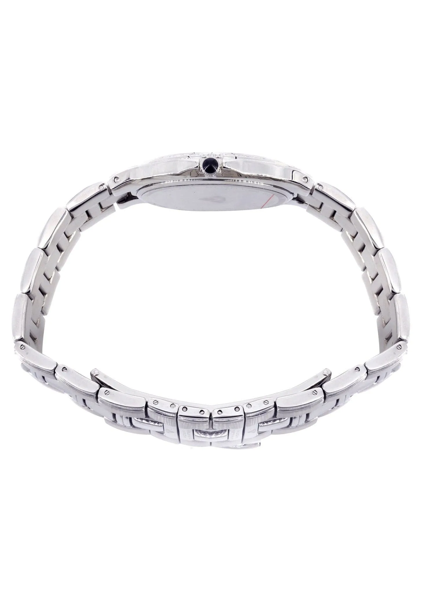 Mens White Gold Tone Diamond Watch | Appx. 1.03 Carat