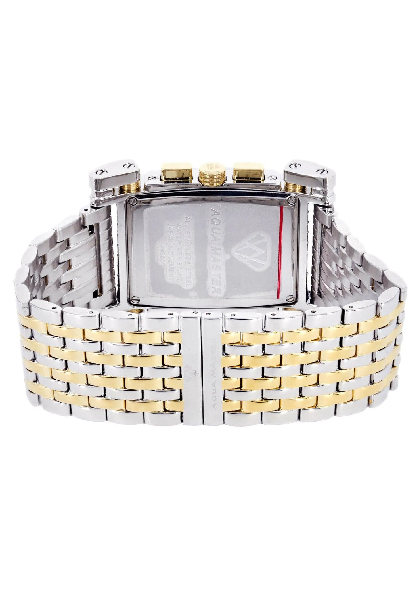 Mens Yellow Gold  Tone Diamond Watch | Appx. 0.195 Carats