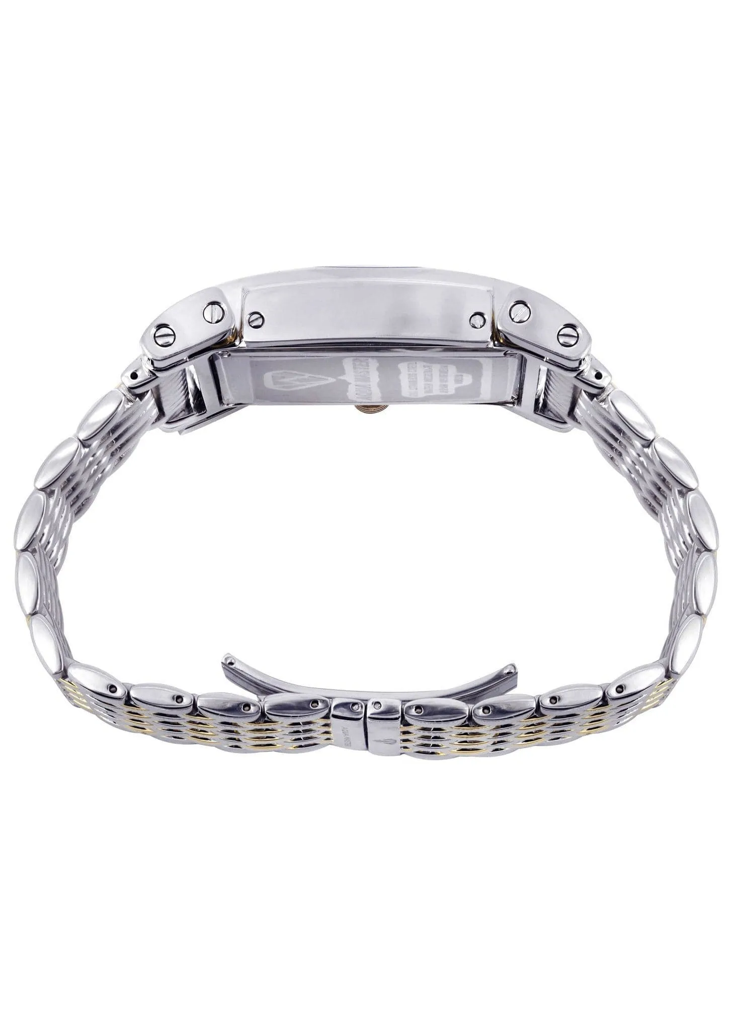 Mens Yellow Gold  Tone Diamond Watch | Appx. 0.195 Carats