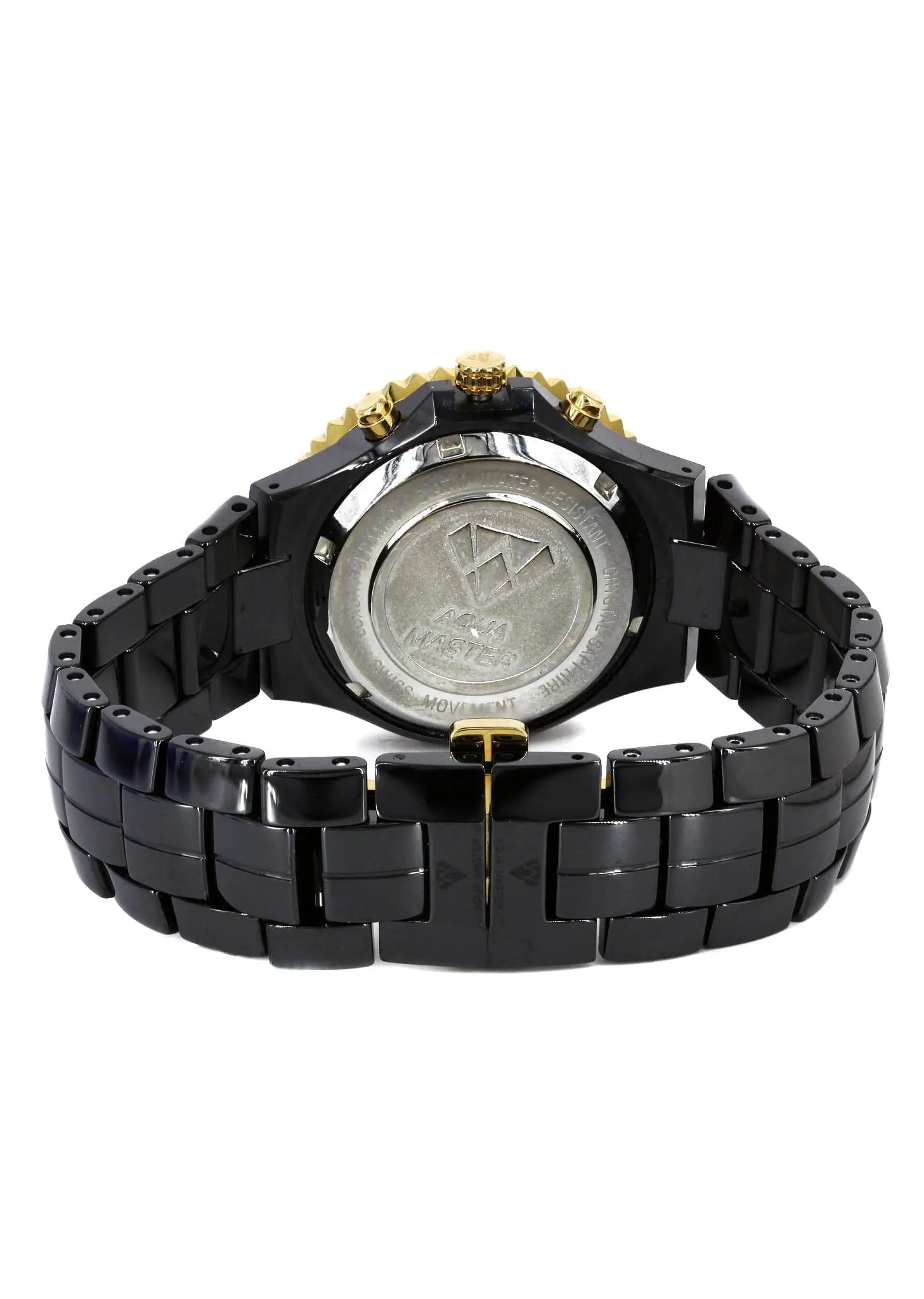 Mens Yellow Gold Tone Diamond Watch | Appx. 1.25 Carats