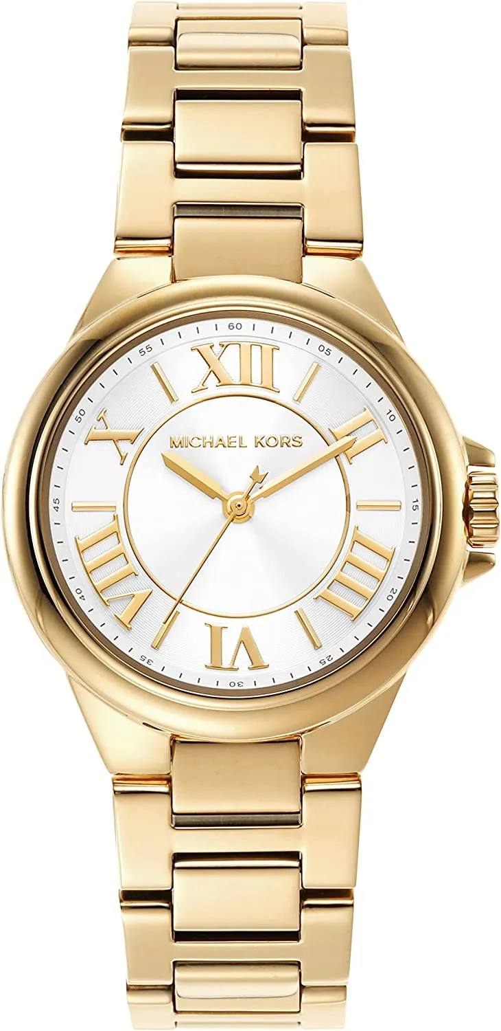Michael Kors Camille Three-Hand Gold-Tone Stainless Steel Watch (Model: MK7255)