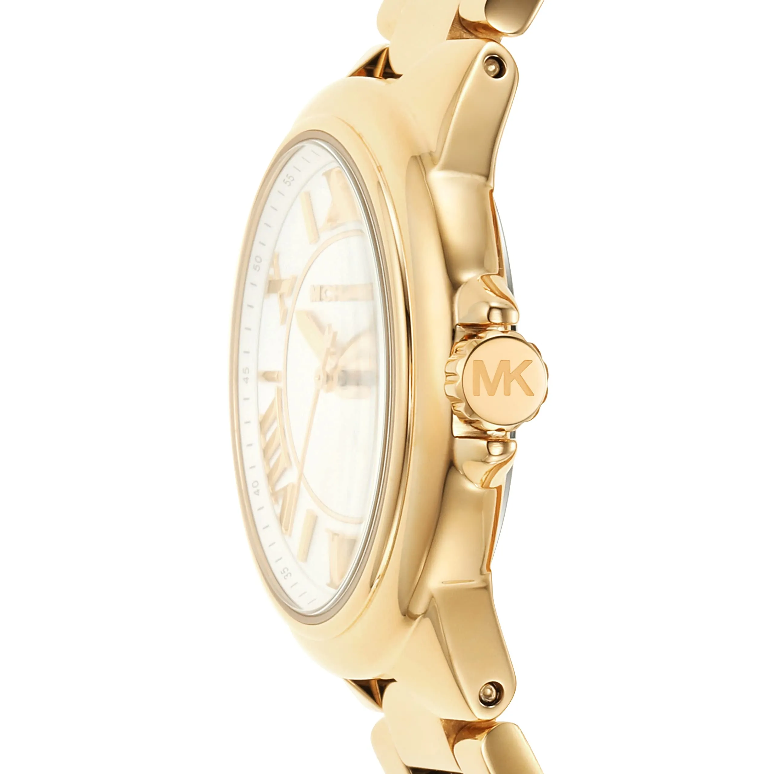 Michael Kors Camille Three-Hand Gold-Tone Stainless Steel Watch (Model: MK7255)