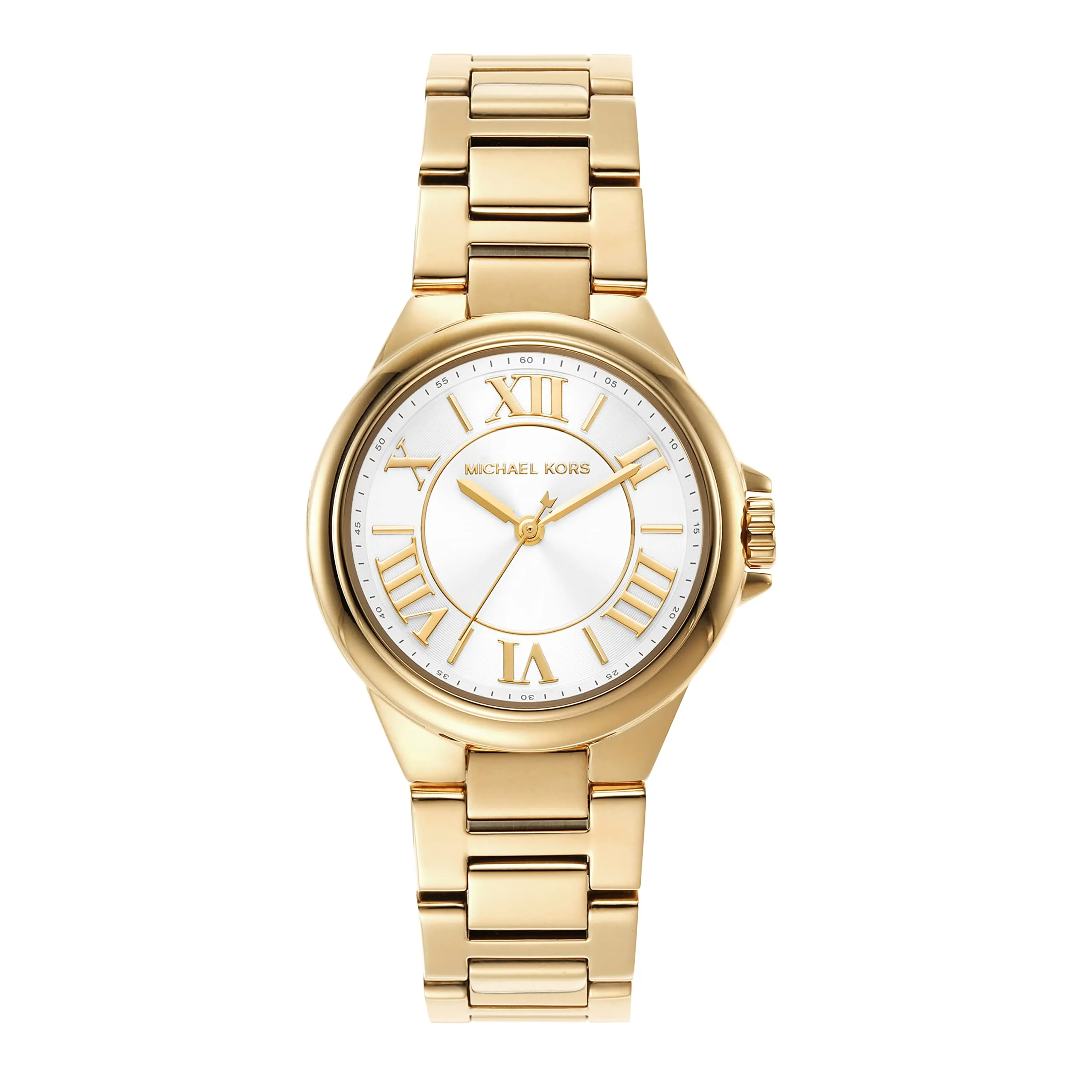 Michael Kors Camille Three-Hand Gold-Tone Stainless Steel Watch (Model: MK7255)