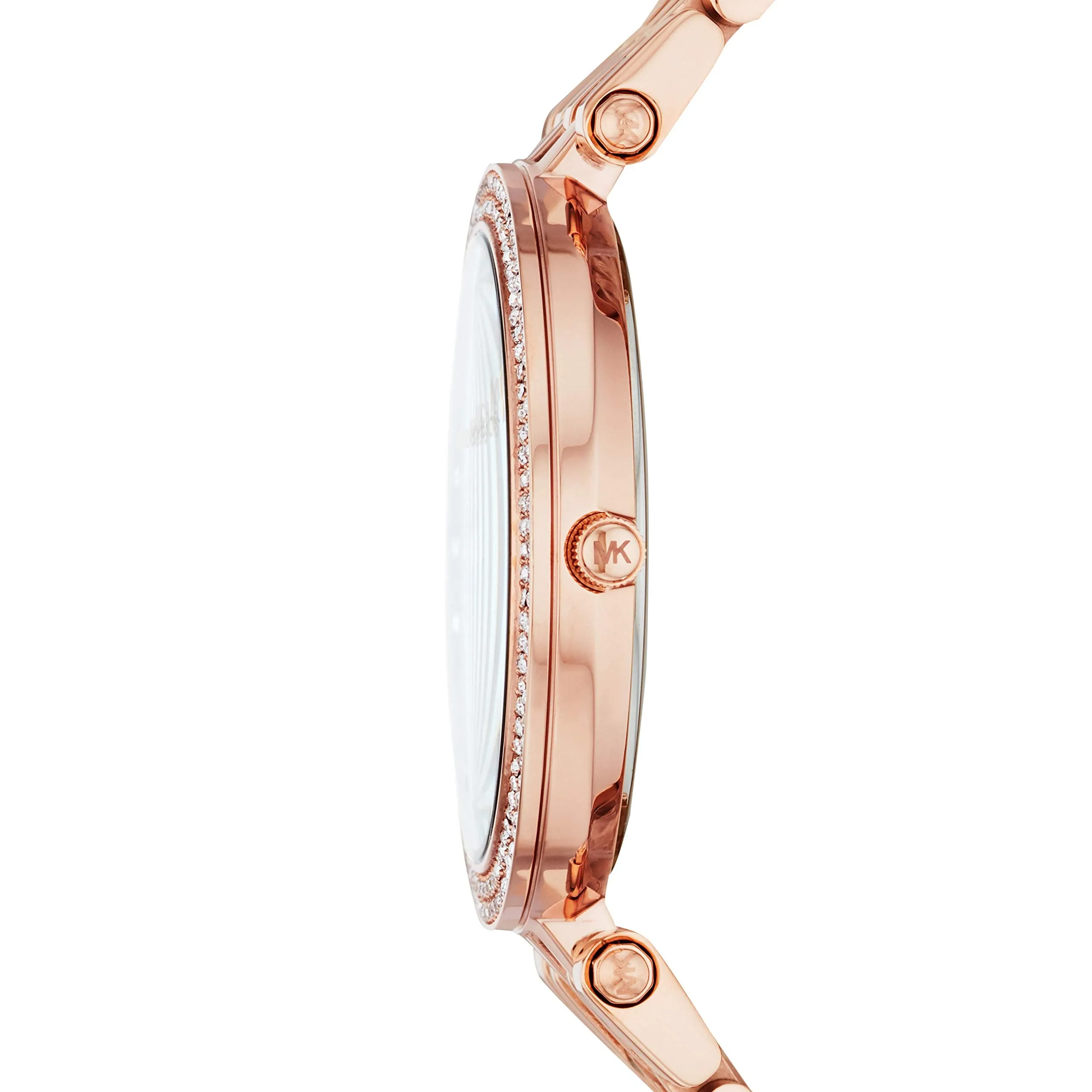 Michael Kors Women's Darci Quartz Watch with Stainless Steel Strap, Rose Gold, 8 (Model: MK4408)