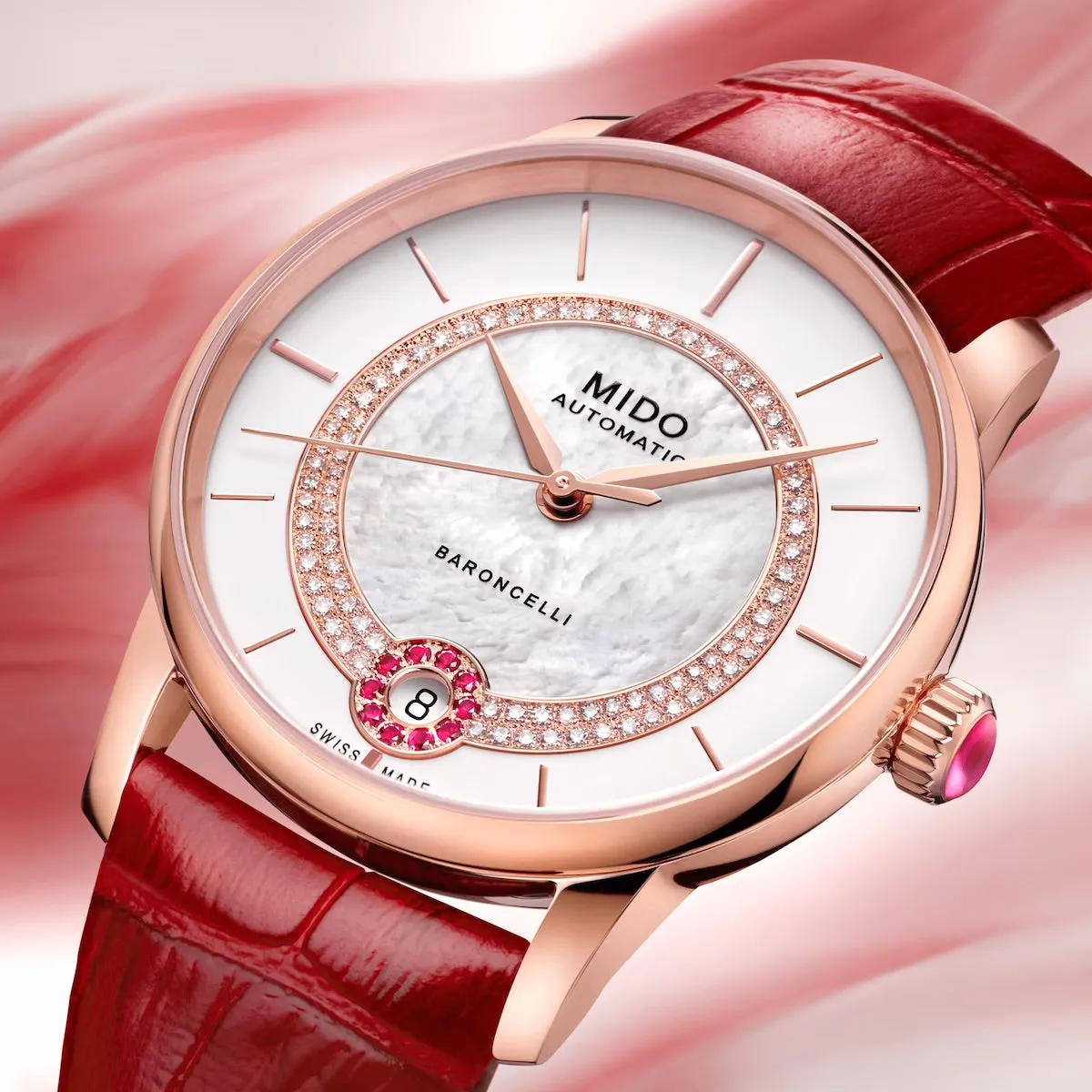 MIDO BARONCELLI DIAMONDS MOP DIAL
