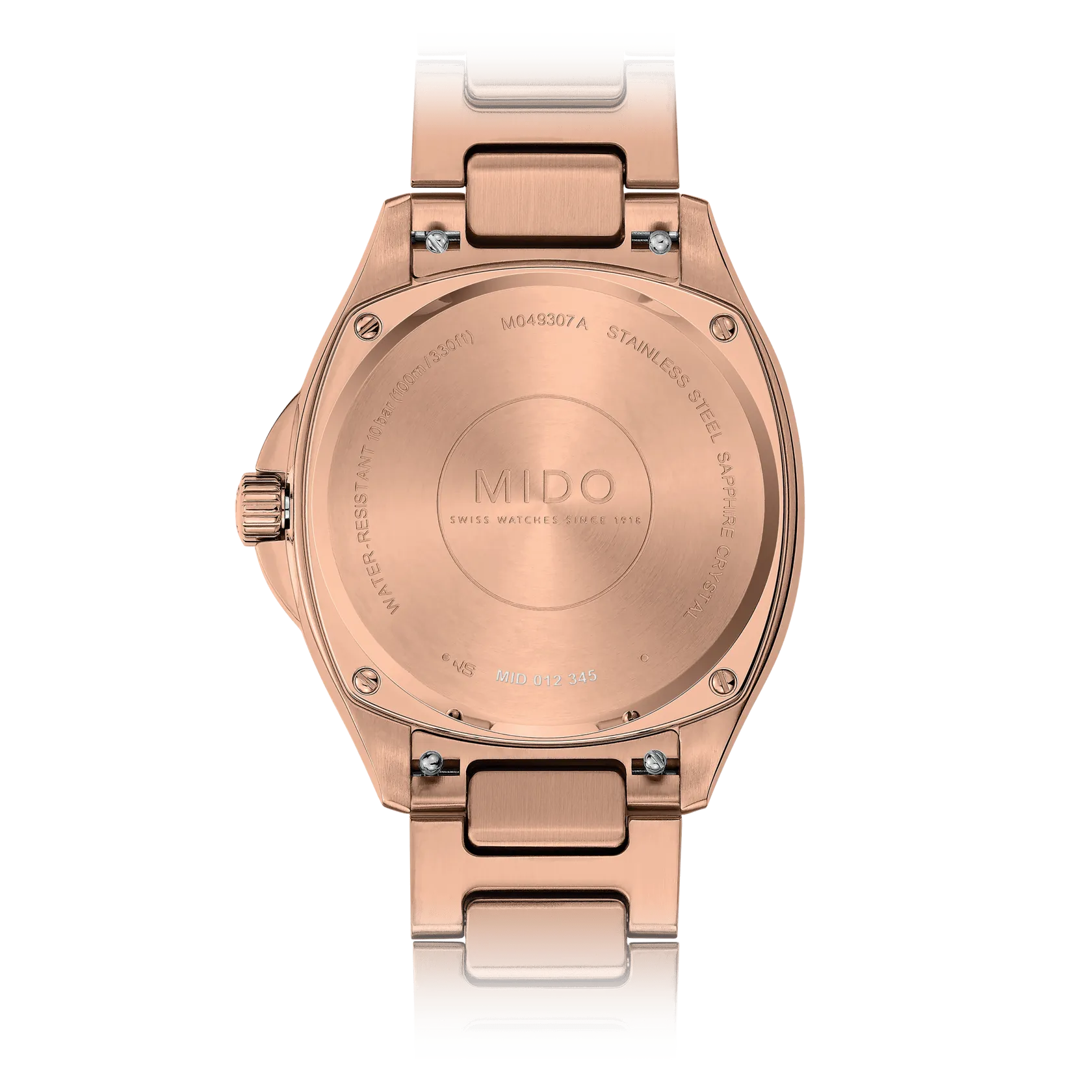 MIDO MULTIFORT TV 35mm ON RG PVD BRACELET