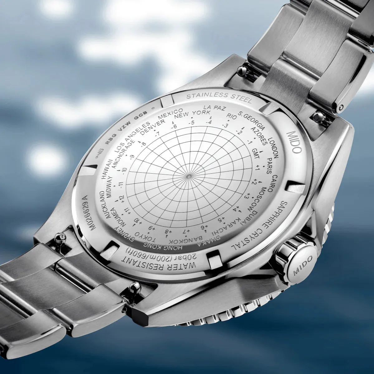 MIDO OCEAN STAR GMT -SPECIAL EDITION WITH 1 EXTRA STRAP