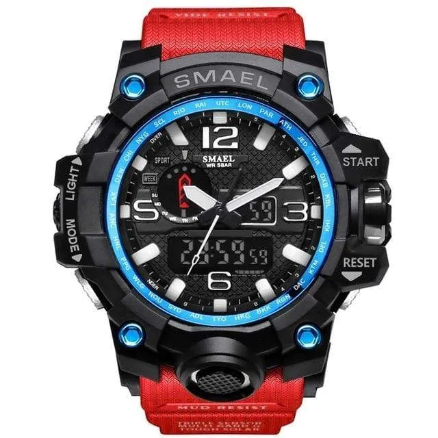 Military Dual Display Analog Digital Watch