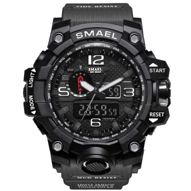 Military Dual Display Analog Digital Watch