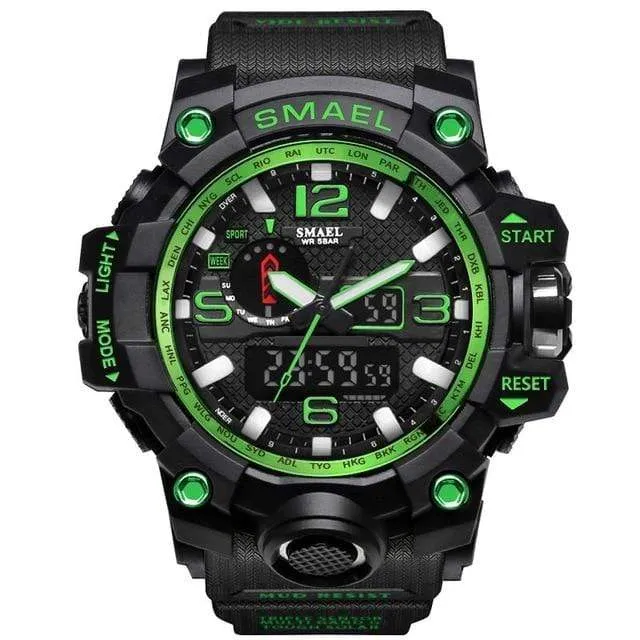 Military Dual Display Analog Digital Watch