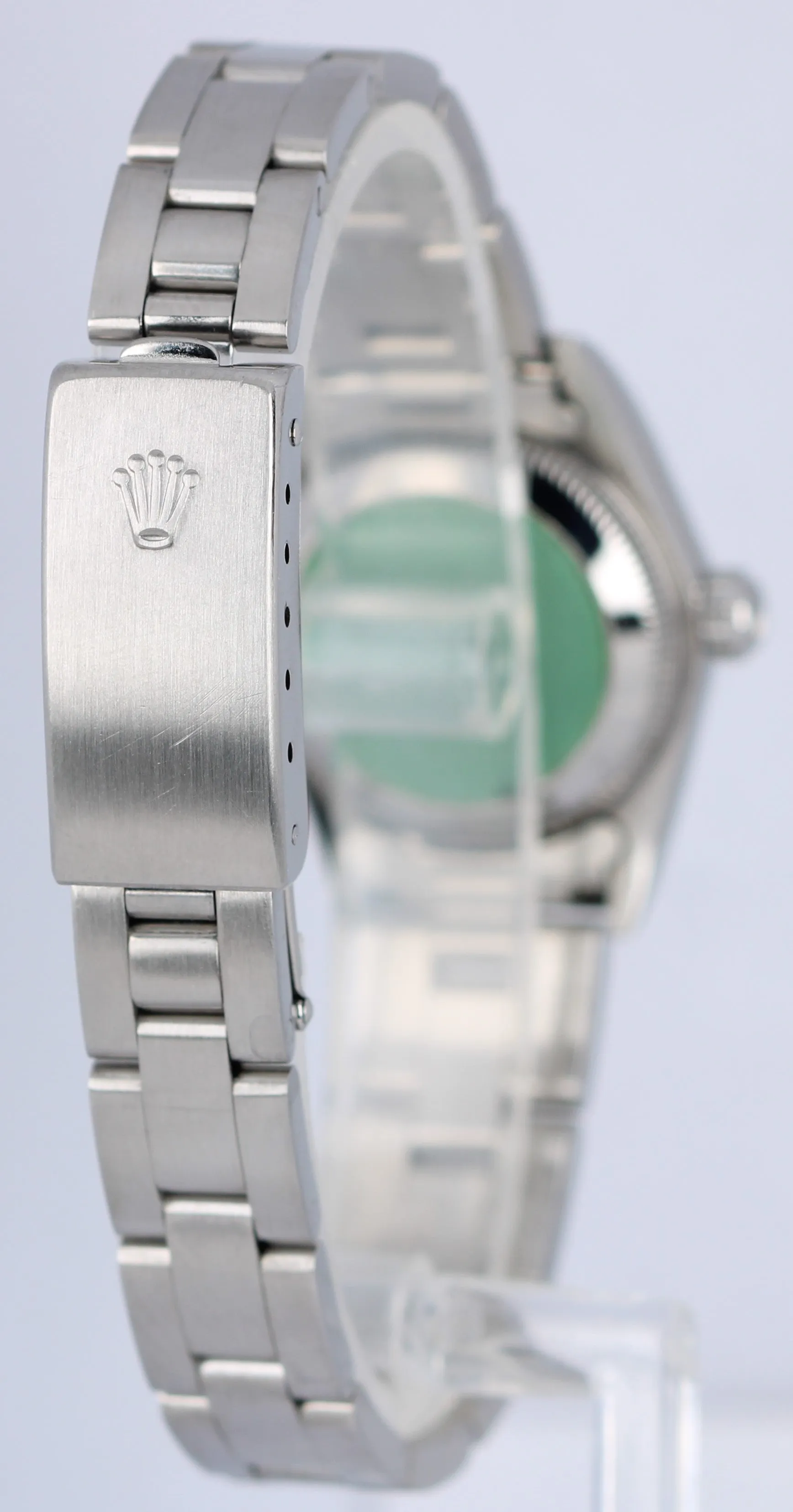 MINT Rolex Oyster Perpetual 24mm Rose Arabic NO-HOLES 76080 Watch