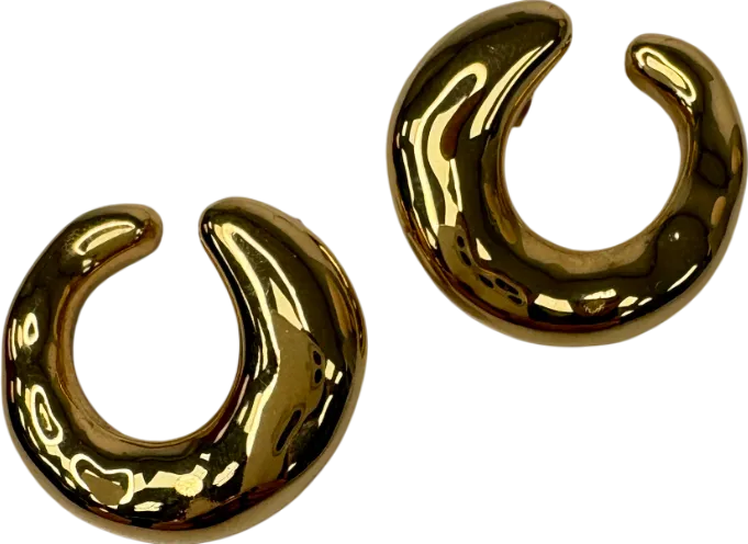 Missoma Metallic Molten Large Open Stud 18k Gold Earrings
