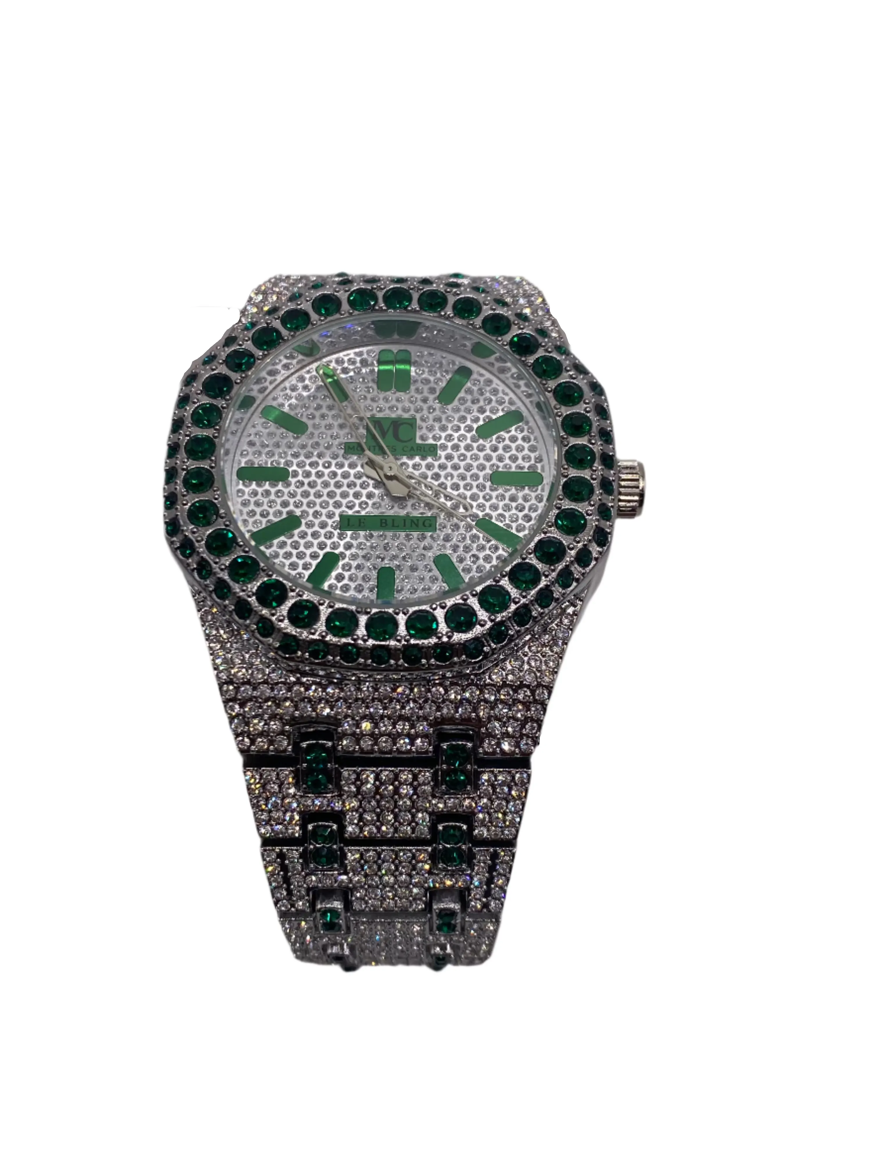 Misty Blue Benjamin - Legendary Men's Iced Time Piece Watch