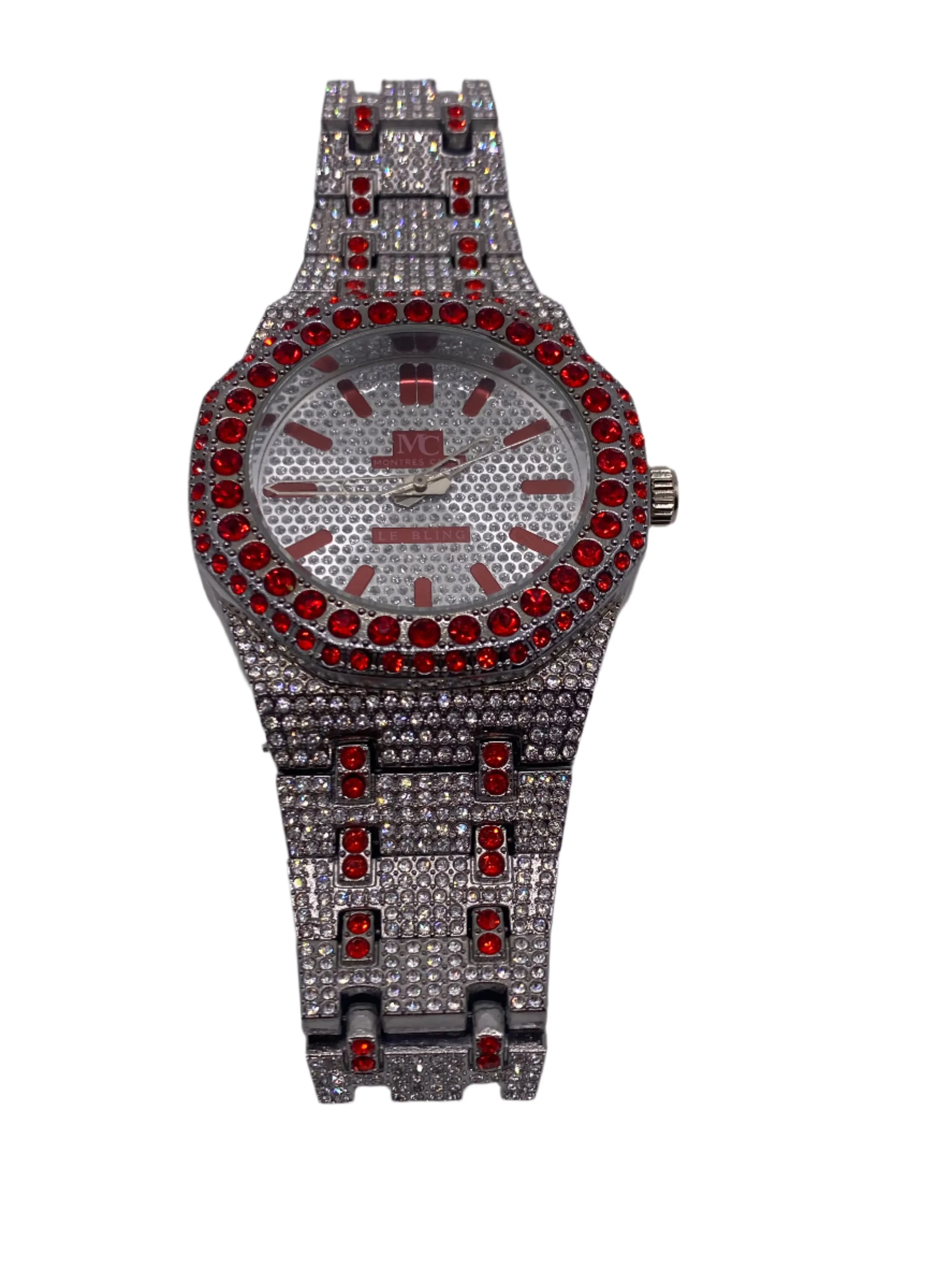 Misty Blue Benjamin - Legendary Men's Iced Time Piece Watch