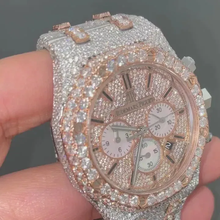 MOISSANITE AP WATCH | AUDEMARS PIGUET ROYALOAK BUSTDOWN  W 122