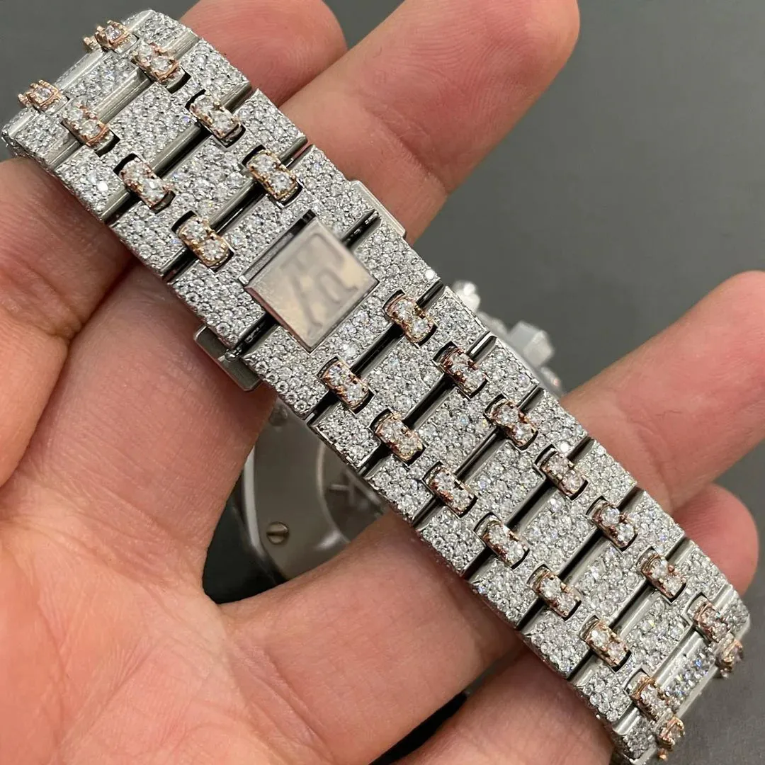 MOISSANITE AP WATCH | AUDEMARS PIGUET ROYALOAK BUSTDOWN  W 122