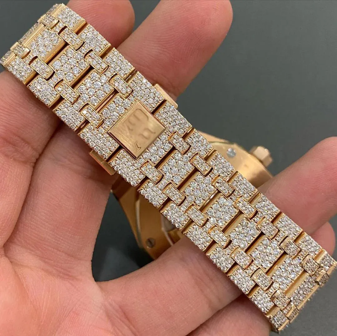 MOISSANITE AP WATCH | AUDEMARS PIGUET ROYALOAK BUSTDOWN  W 128