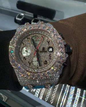 MOISSANITE AP WATCH | AUDEMARS PIGUET ROYALOAK BUSTDOWN W 203