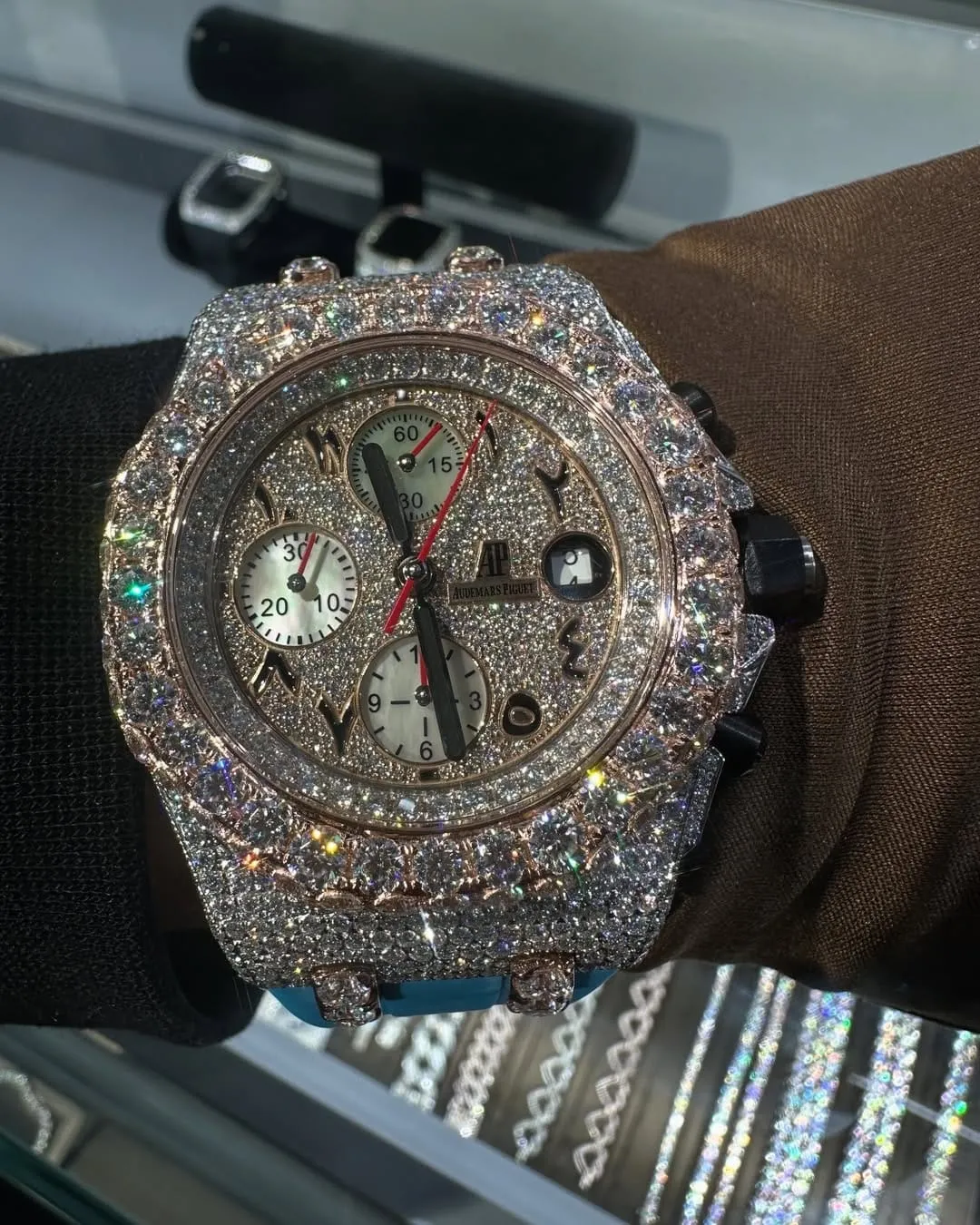 MOISSANITE AP WATCH | AUDEMARS PIGUET ROYALOAK BUSTDOWN W 203