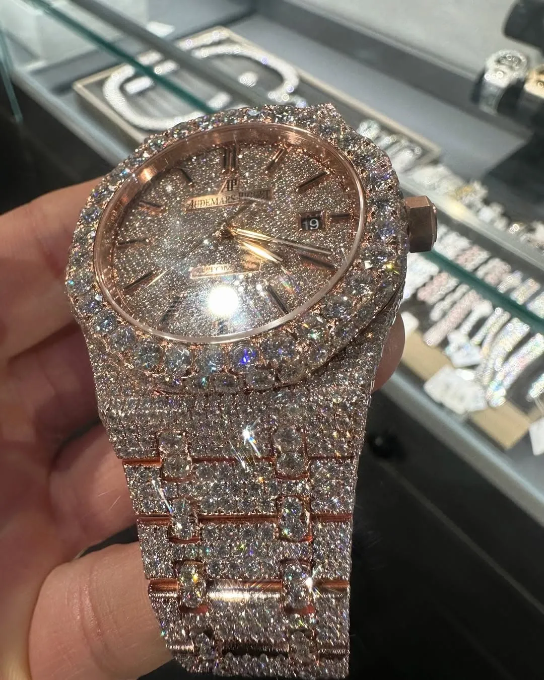 MOISSANITE AP WATCH | AUDEMARS PIGUET ROYALOAK BUSTDOWN W 238