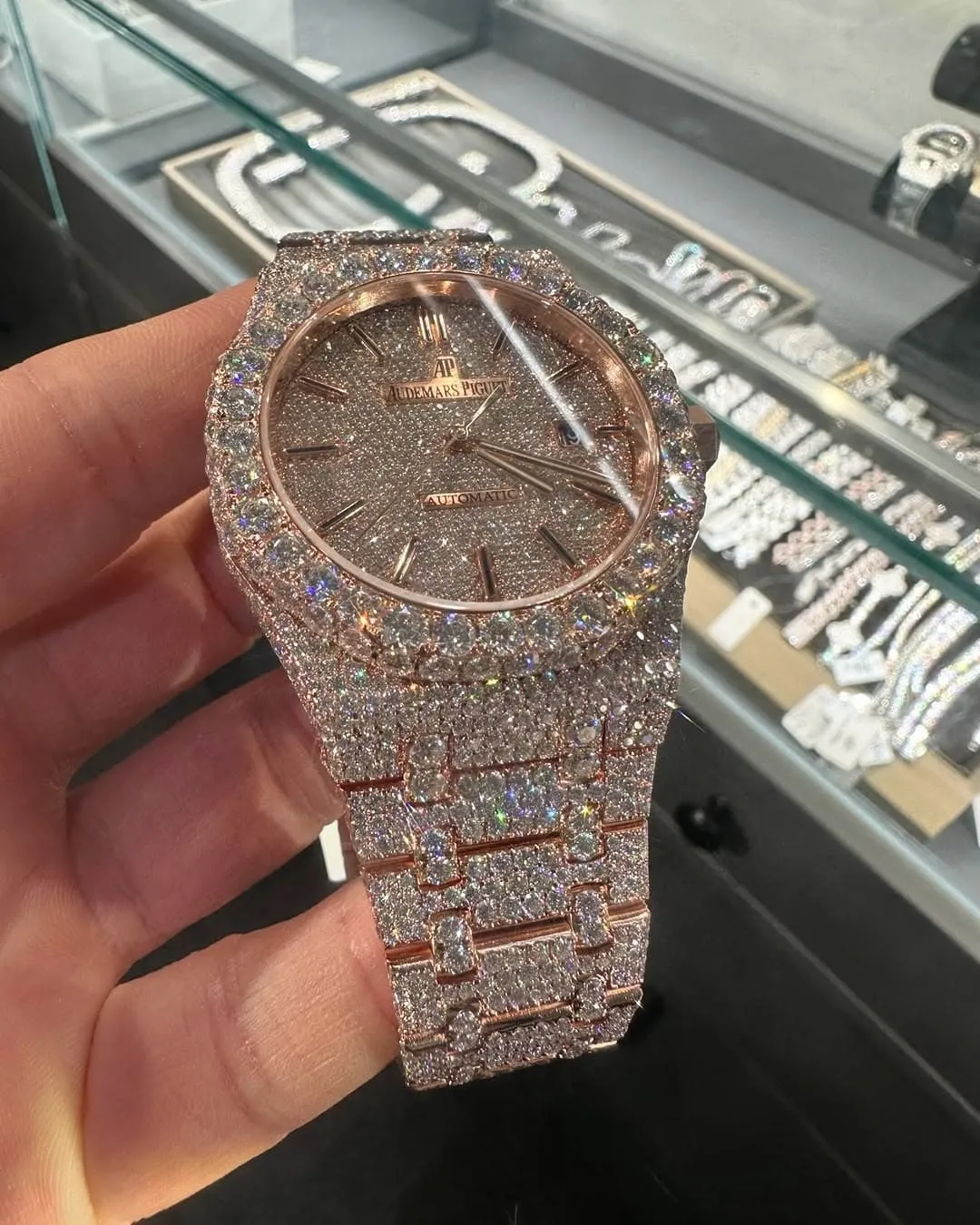 MOISSANITE AP WATCH | AUDEMARS PIGUET ROYALOAK BUSTDOWN W 238