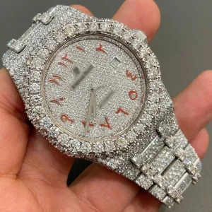 MOISSANITE AP WATCH |VVS MOISSANITE AUDEMARS PIGUET WATCH W 81