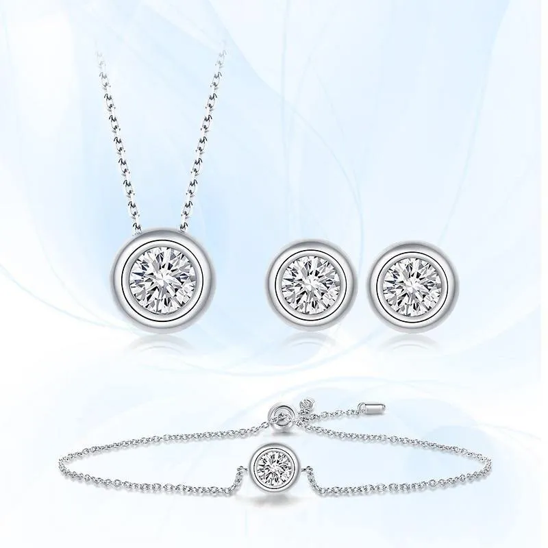 Moissanite Diamond Jewelry Sets