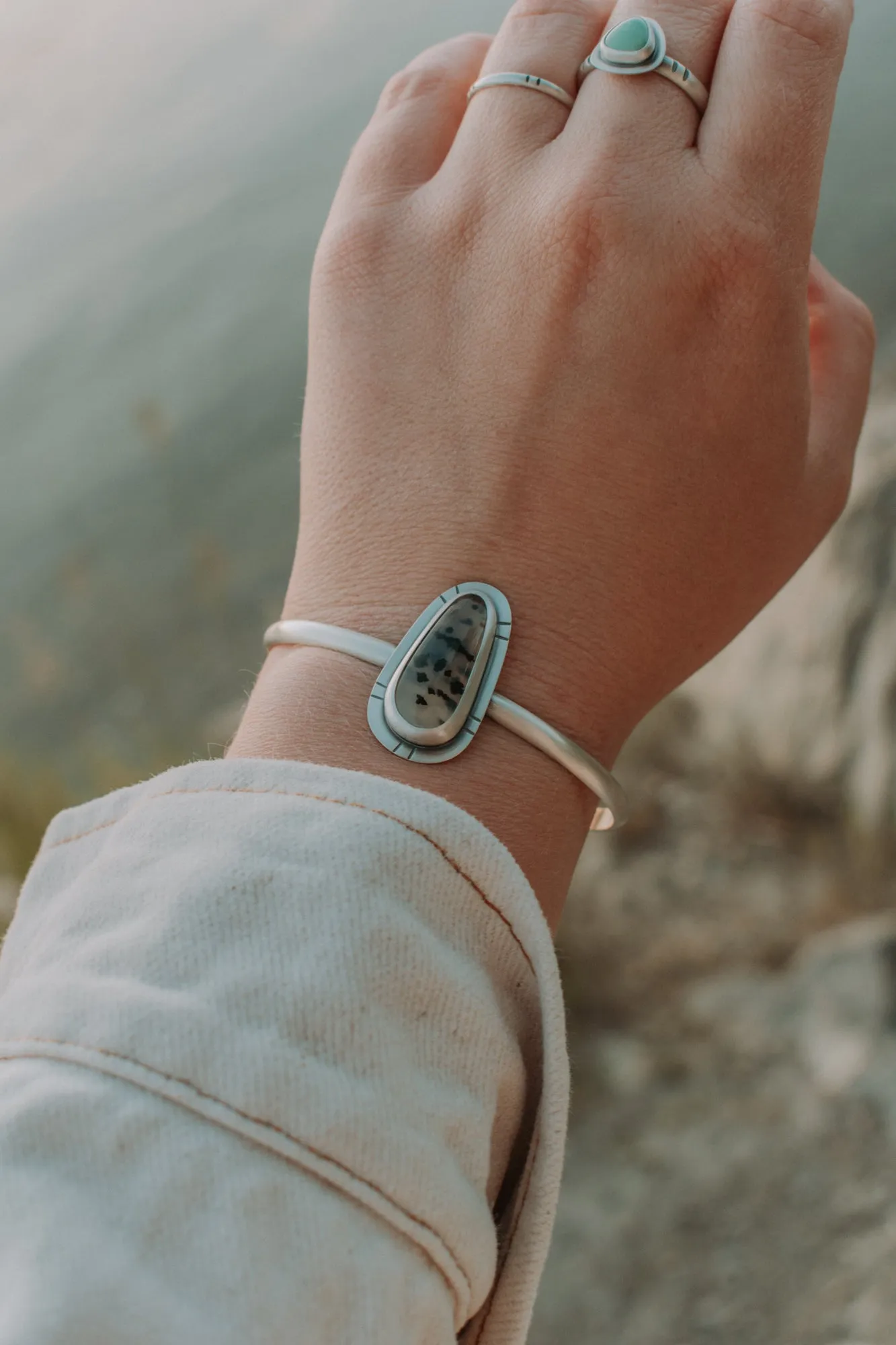 Montana Agate Cuff Bracelet