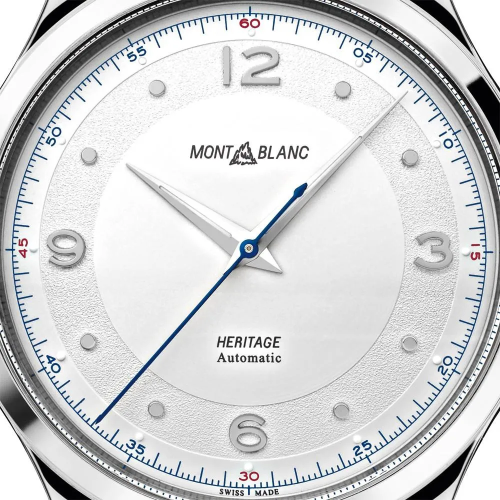 Montblanc Men's watch Heritage Automatic 40mm Gray Alligator 119943