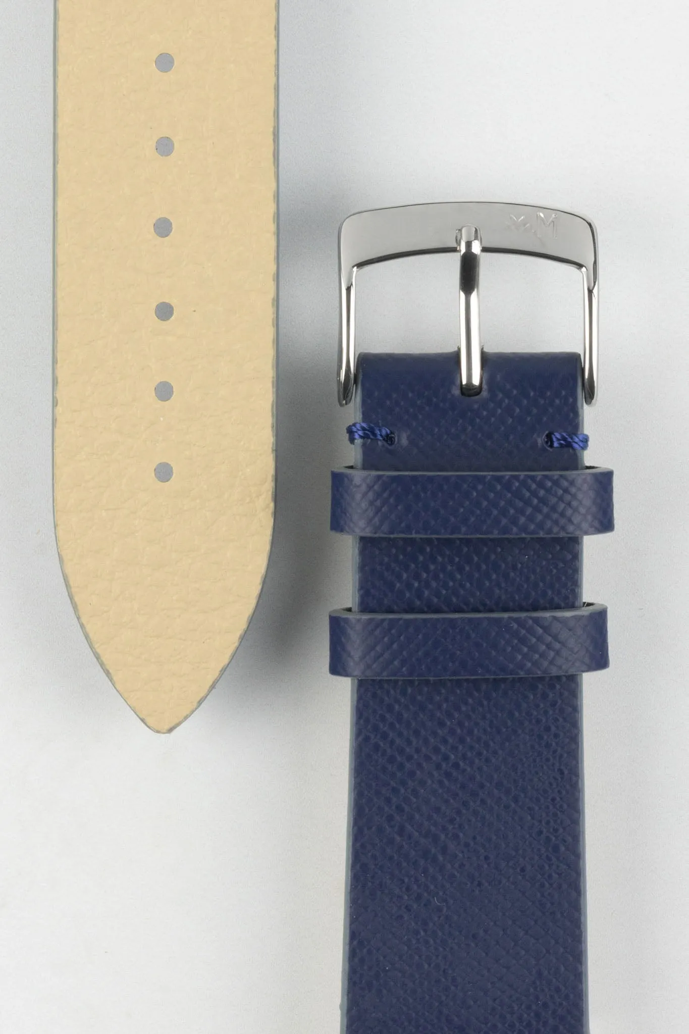 Morellato ZANTE Recycled Leather-Fibre Watch Strap in BLUE