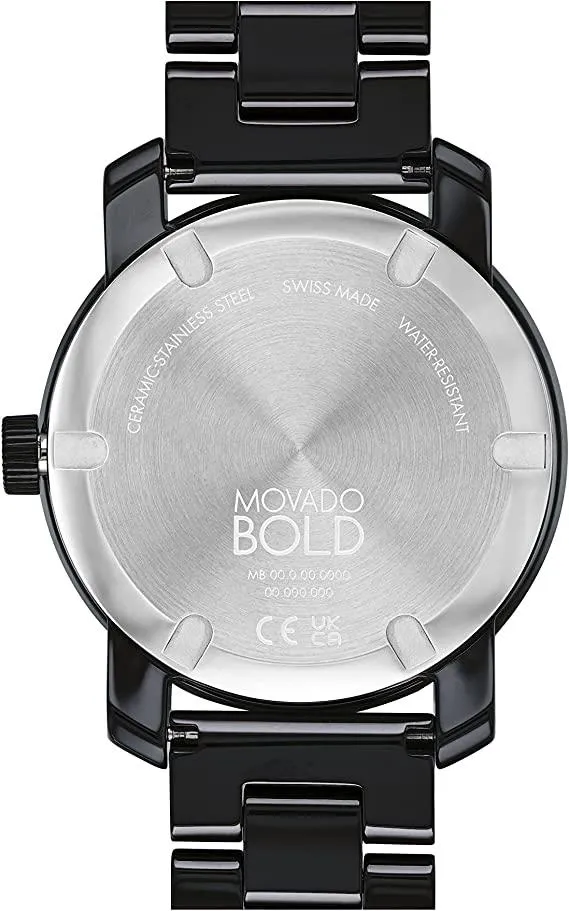 Movado Bold Ceramic Quartz Women's Watch 3600803